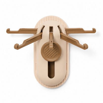 Elizaux Space-Saving Foldable Wall Hook, 5 Arms, Self-Adhesive
