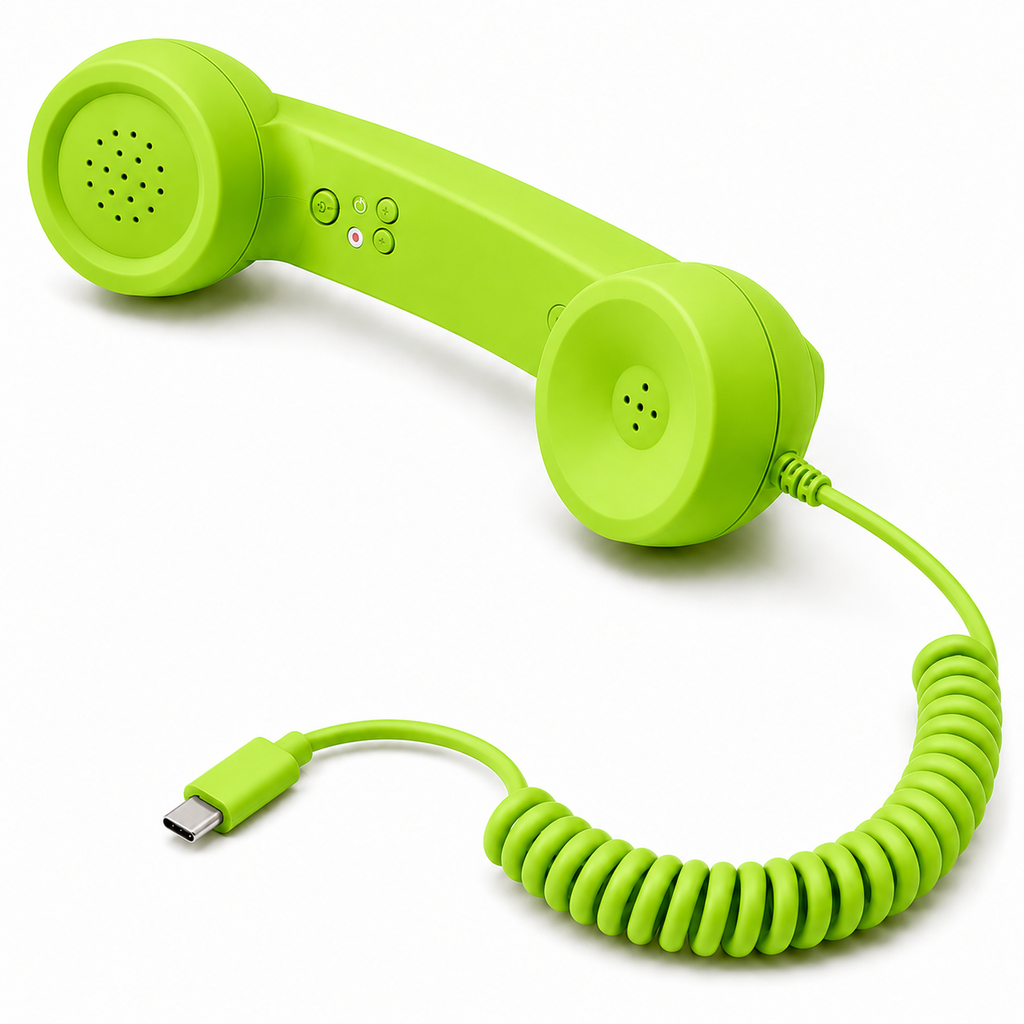 ELIZAUX INDIA Retro Phone Handset Type-C for Smartphones